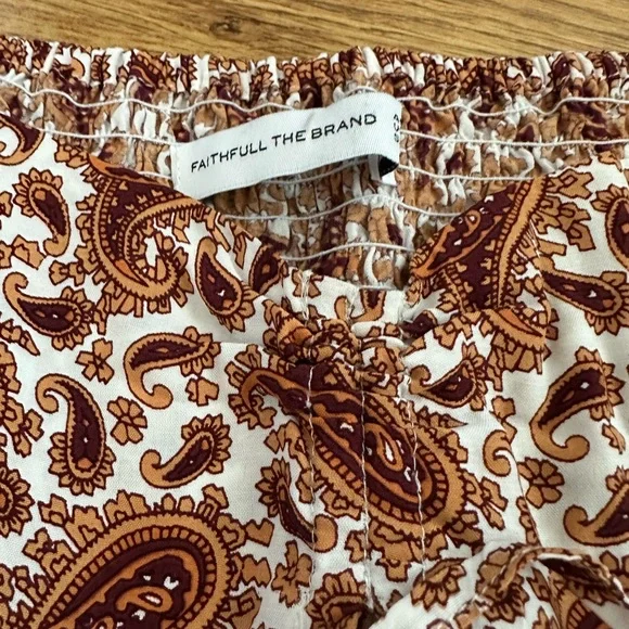 Faithfull the Brand Juniper Midi Dress Sable Paisley US 8 - Picture 4 of 16